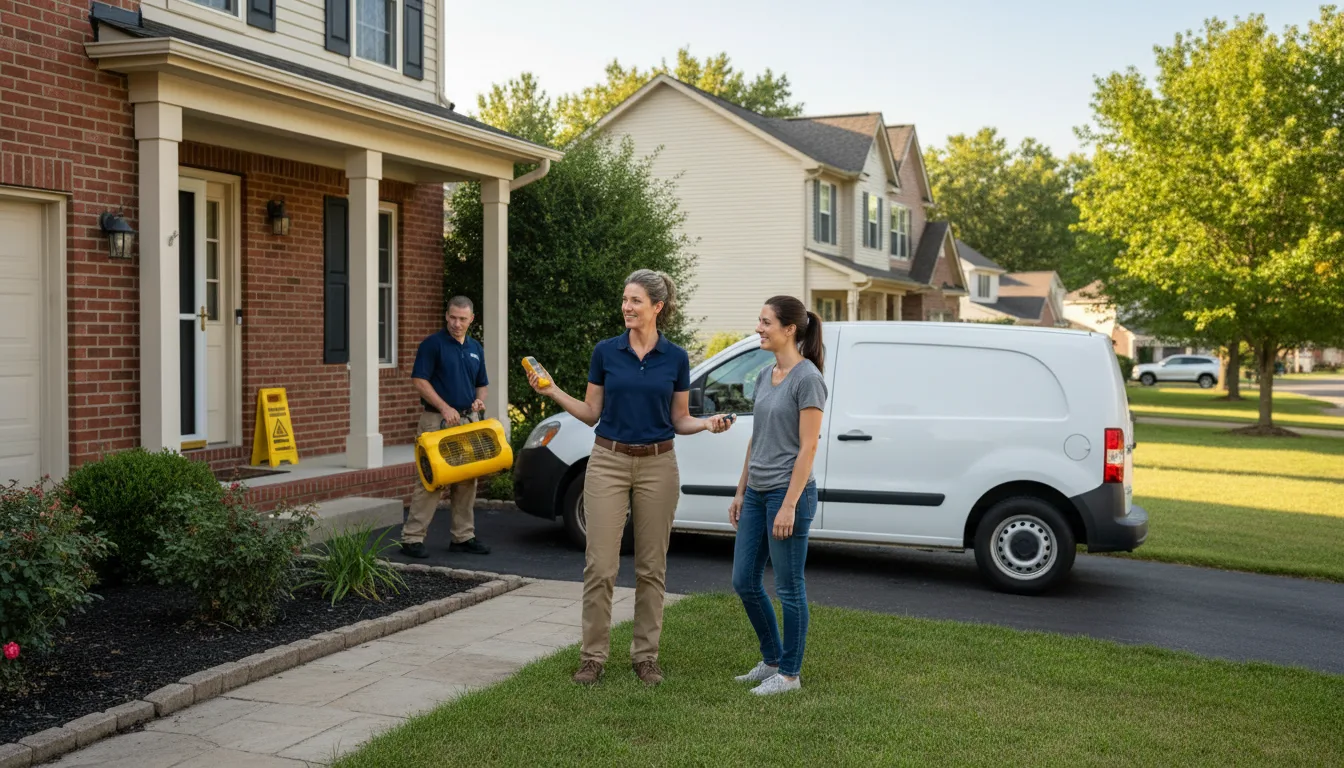 Residential water damage restoration in Olive, MT